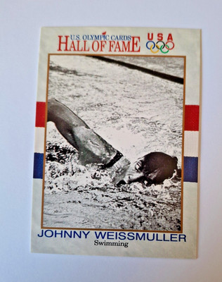 Impel US Olympic Hall Of Fame - Johnny Weissmuller #8 - Trading Card - Olympia