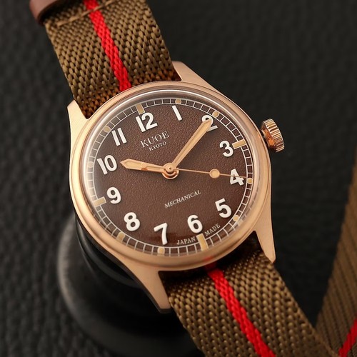 KUOE KYOTO OLD SMITH 90-002 Automatic Watch 3Colors Belt Brown Dial 35mm(pisoot) - Picture 8 of 18