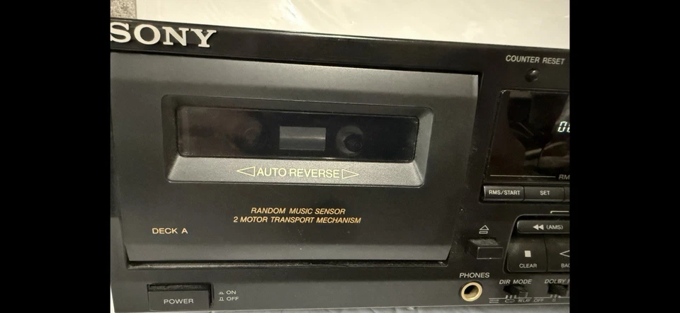 Sony TC-WR545 Doble Estéreo Cassette Deck Sin Probar Foto 4 de 4