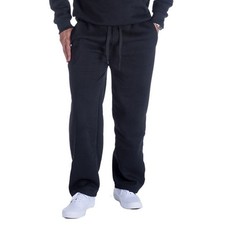 Mens Sweatpants Fleece Athletic Open Bottom Workout Pants with Pocket Baggy D...
