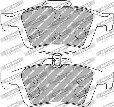 Ferodo Racing Bremsbelag Satz Bremsscheibe Scheibenbremse für Volvo V40 Cross