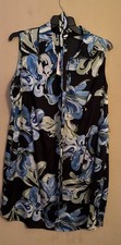 The Limited Dress Floral  Print Sleeveless Shirt Dress Sz 2X