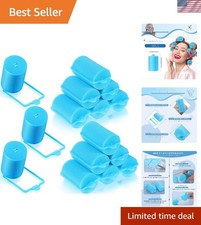 18 Pieces Sponge Hair Rollers Large Soft Foam Hair Styling Curlers Large Size...