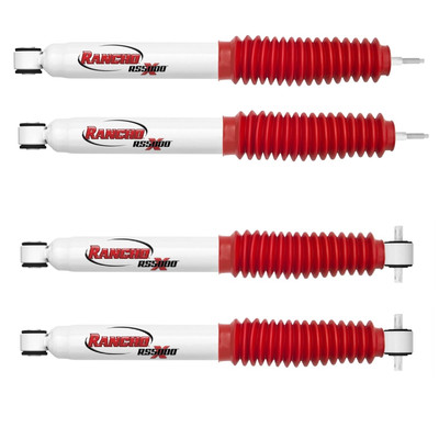 Rancho RS5000X Front & Rear Suspension Shock Absorbers for Wrangler TJ 0'' Lift