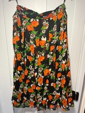 Options at Austin Reed Silk Flowery Lined Skirt Waist 32 inch