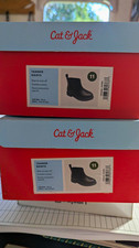 Cat  Jack Tanner Black Chelsea Ankle Boots Pull-On Unisex Kids US 11