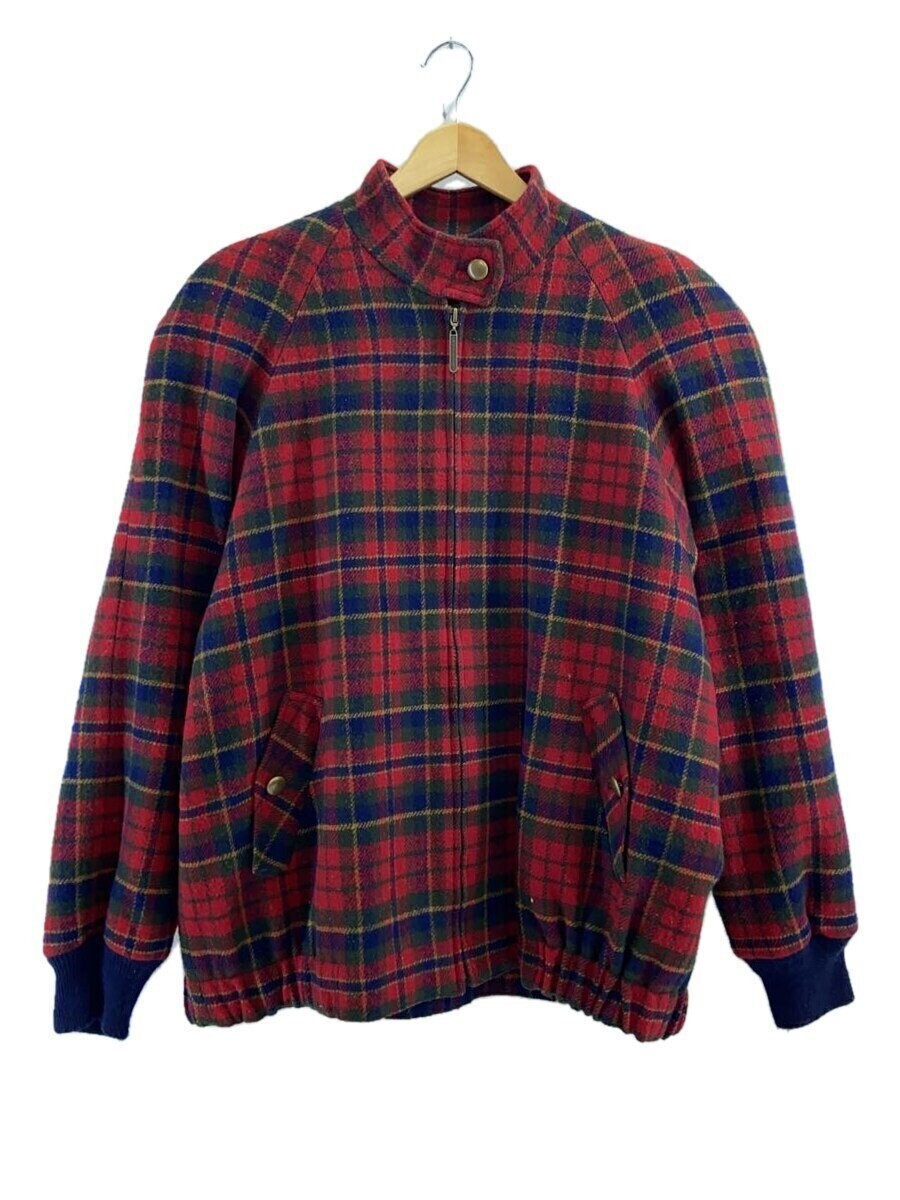 Pendleton Wool Blouson Jacket L Red Checkwarm Out… - image 1