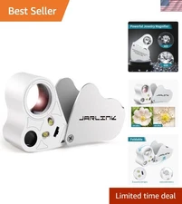 High-Quality 30X 60X Jewelry Loupe Magnifier - LED Illuminated & Portable