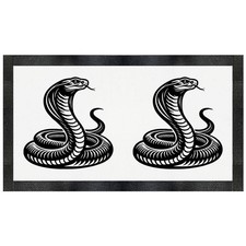 'Coiled Cobra Snake' Pet Feeding Mat (PM00030789)