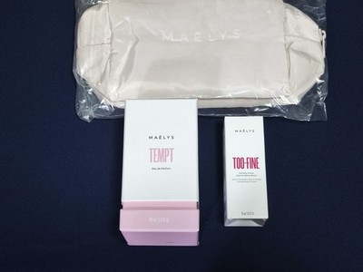MAELYS TEMPT Perfume 100ml W/ TOO-FINE Face Sculpting Serum 15ml & Pink Bag