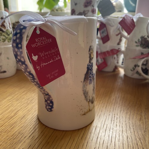 BNWT Royal Worcester Wrendale Designs 1 Pint Jug Duck & Robin (Christmas) - Imagen 6 de 8