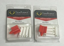 2x Tenpoint Pro Lite Alpha Nock Receiver White .300 Diameter, 12 total -FREE S/H