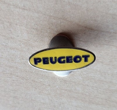 Oldtimer Emaille Peugeot Fahrrad Auto Knopfloch Ansteck Plakette