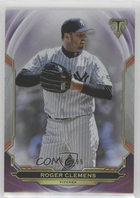 2019 Topps Triple Threads Amethyst 137/299 Roger Clemens #71 ms9