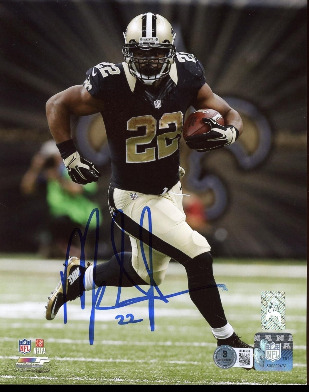 Mark Ingram Autographed Signed New Orleans 8x10 Football Photo Beckett 