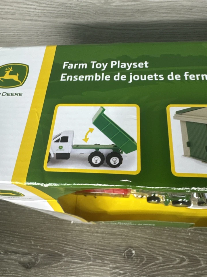 Juego de juguetes de granja fundidos a presión John Deere - escala 1:64 - incluye animales de granja, Mach Foto 4 de 4