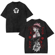 Asta Black Clover Anime Graphic Tee Soft Cotton Shirt Anime.