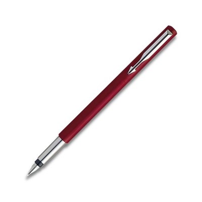 Parker Vector Standard Füllfederhalter mit Chromrand - rot