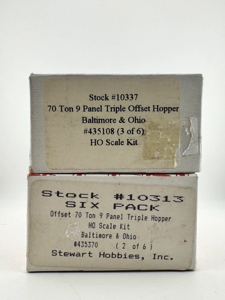 ЛОТ ИЗ 2-Stewart HO масштаб Балтимор и Огайо смещение 70 тонн 9 панели тройной бункеры - Изображение 3 из 3