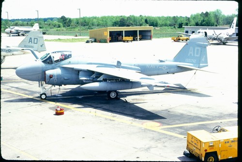 #7764 ORIGINAL K64 AIRCRAFT SLIDE: USN Grumman A-6E Intruder BuNo 155712