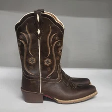 Justin Jesse Western Boot Brown Womens Size 9.5B