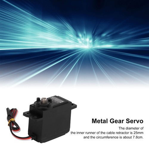 Servomotor Getriebe schwarz Metallgetriebe Alu Segelwinde Anolog Servos für RC BX - Bild 17 von 22