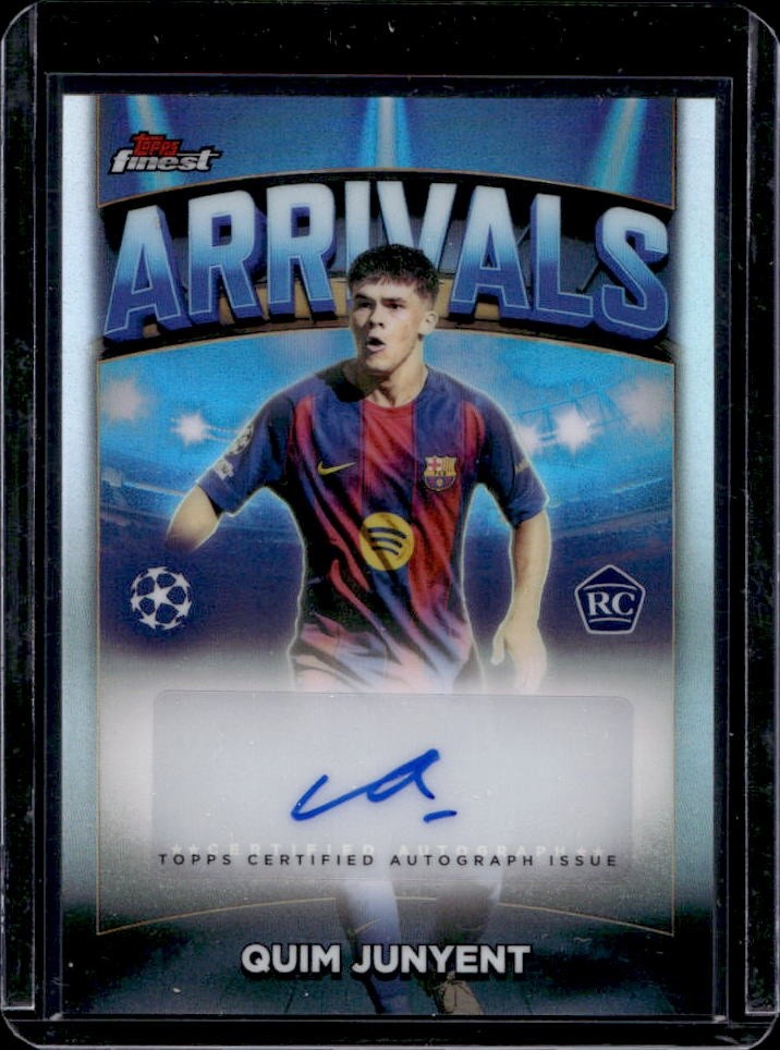 2025-26 Topps Finest UEFA Club Competition Quim Junyent Arrivals Auto RC #AA-QJ