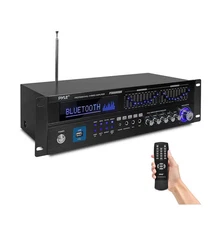 PYLE Bluetooth Home Theater Amplifier - Built-in Cooling Fan with & Radio