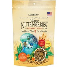 LAFEBER'S Classic Nutri-Berries Pet Bird Food, 10 Ounce Pack of 1 , Black