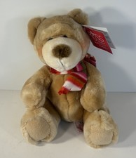 Russ "CUBLY" 8" Sitting Teddy BEAR Plush Stuffed Animal w/ Scarf- with Tags