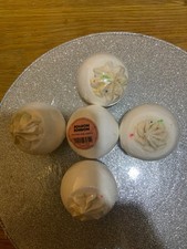 Pfirsich und Creme Luxus Badebomben X5