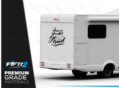Paar Reisezitat Camper Van Wohnmobil Vinyl-Aufkleber Grafik Aufkleber Design RV