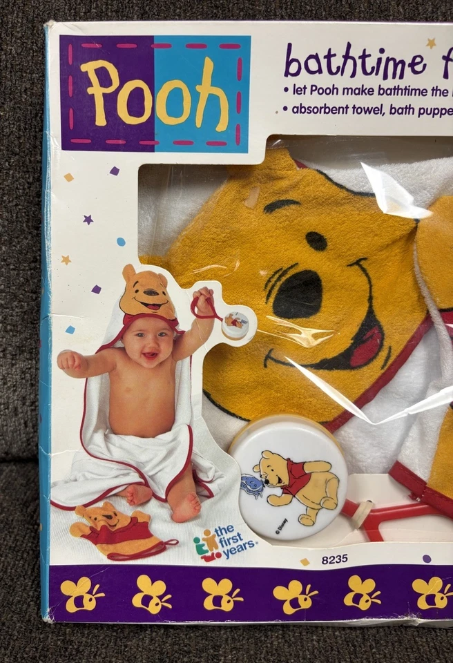 VTG 90’s The First Years Years Disney Winnie the Pooh Bath Time Fun Set - Image 2 of 4