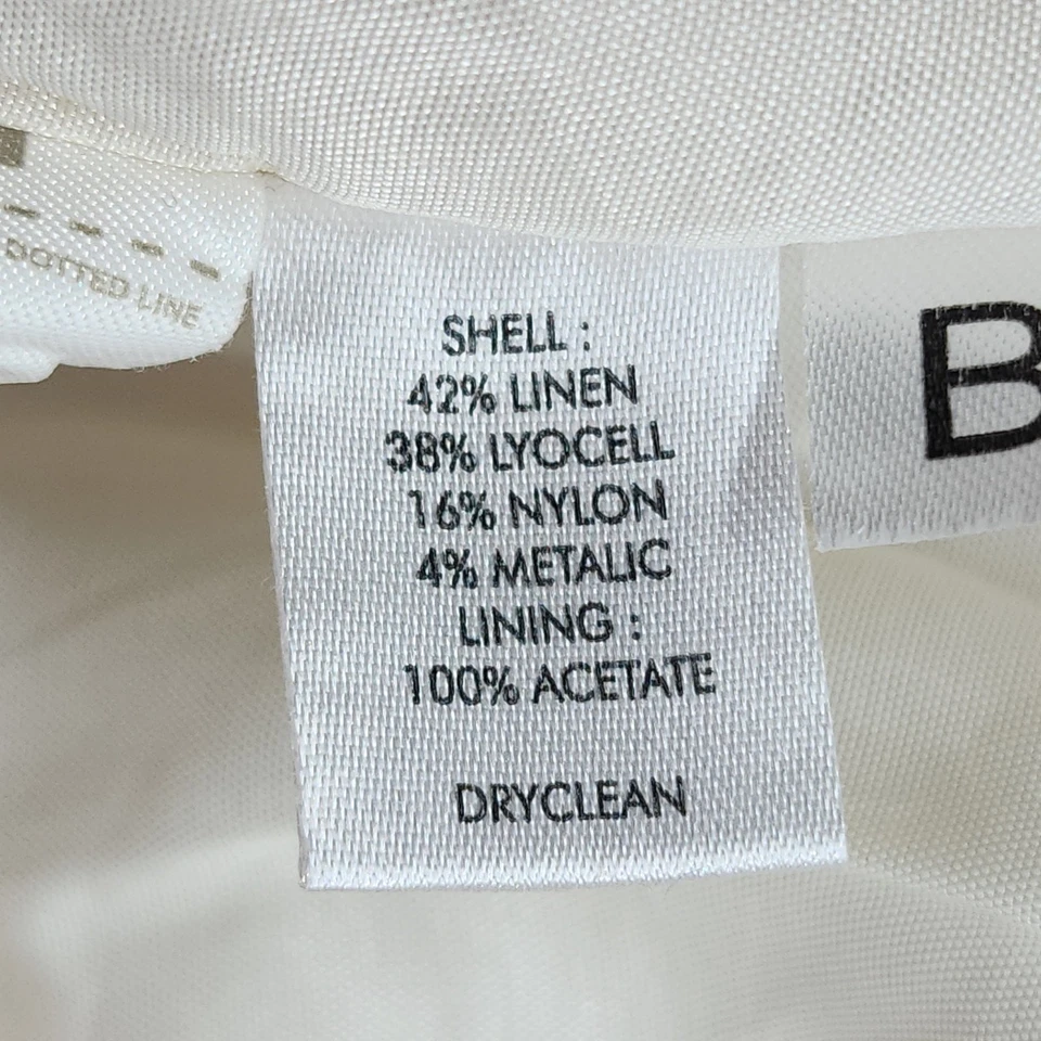 Falda Ann Taylor LOFT Mujer 8 Rosa Amarillo Floral Lino Forrada a Lápiz Preppy Foto 4 de 4