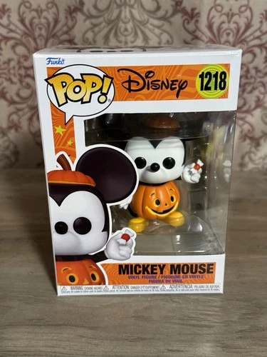 DISNEY FUNKO POP MICKEY MOUSE #1218 HALOWEEN TRICK OR TREAT JACK O LANTERN