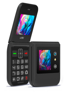 Logic Z8L 4G VoLTE Flip Phone Dual SIM Big Button Unlocked Senior Feature - New