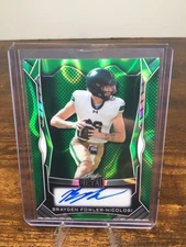 BRAYDEN FOWLER NICOLOSI 2025 Leaf Trinity Metal Green #'d 24/25 Holo