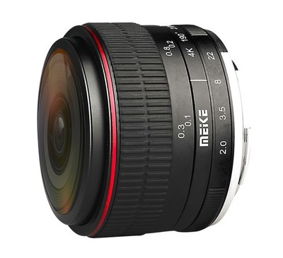 Meike MK-6,5mm-F/2.0 Fisheye-Objektiv multicoated für Fujifilm X-Mount