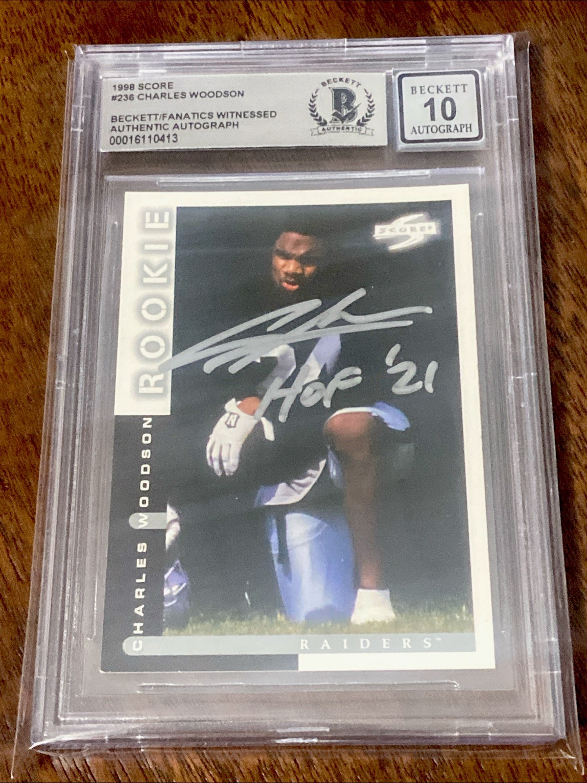 Charles Woodson Score #236 Signature