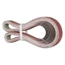 12 Pack 1In x 42In Sanding Belts 60 80 120 150 240 400 Grits Belt Sandpaper New