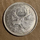 1966 - Canada - 25 cent silver coin - 80% Silver Canadian quarter