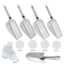 6Pack Soil Sifter Set for Gardening Dirt Sifter Compost Sifter with Handle Glove
