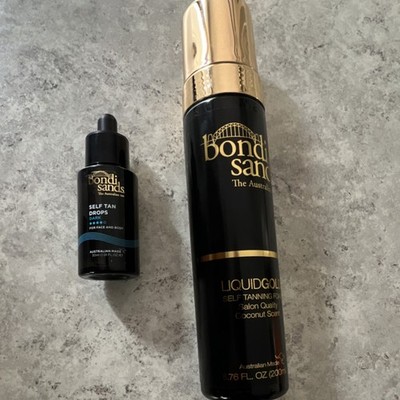 Bondi Sands Self Tan Drops Dark & Liquid Gold Foam Coconut Scent 30mL 200mL