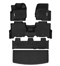 OEDRO Floor Mats Cargo Liner Backrest Mats For 2018-2025 Ford Expedition 8 Seat