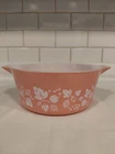 Vintage Pyrex Pink Gooseberry Casserole Dish 2.5 Qt 475-B *No Lid*