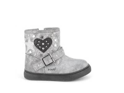 PRIMIGI 2949200 stivaletto bambina pelle laminato argento