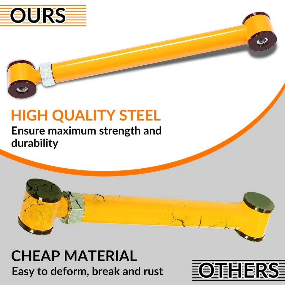 Brazos de control inferiores superiores delanteros ajustables para Dodge Ram 1994-2009 elevación 4x4 0-6" Foto 4 de 4