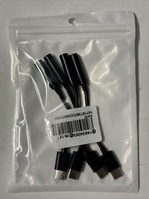 USB-C To 3.5mm Jack Adapter, 4 Pack, Black