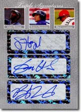 2008 Justin Masterson * Daniel McCutchen * Eddie Kunz Rookie SILVER Auto #/25