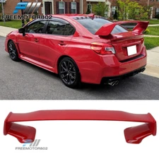 Fit 12-16 Subaru Impreza 15-21 WRX STI Style Trunk Spoiler Wing Painted #M7Y Red